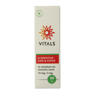 Vitals Elementair zinc y cobre 60 mililitros