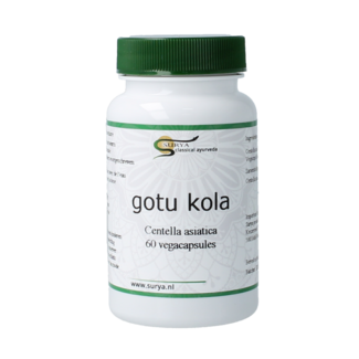 Surya Surya Gutu kola centella asiatic 60 Cápsulas
