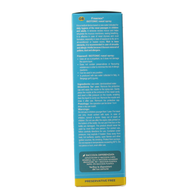 Freenex Seawater isotonisches Nasenspray 100 Milliliter