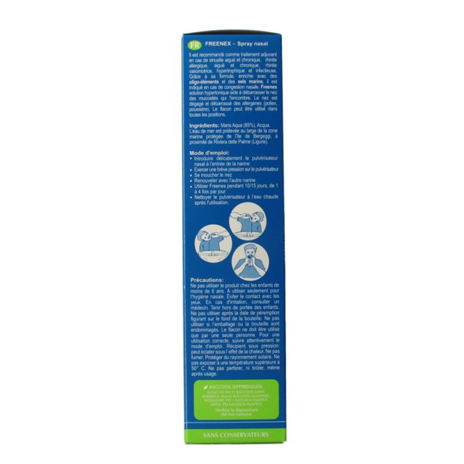 Freenex Spray nasal hypertonique à l'eau de mer 150 ml
