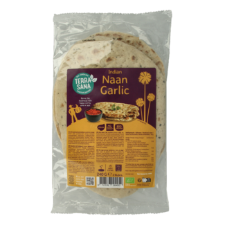 TerraSana Organic garlic naan 240 grams