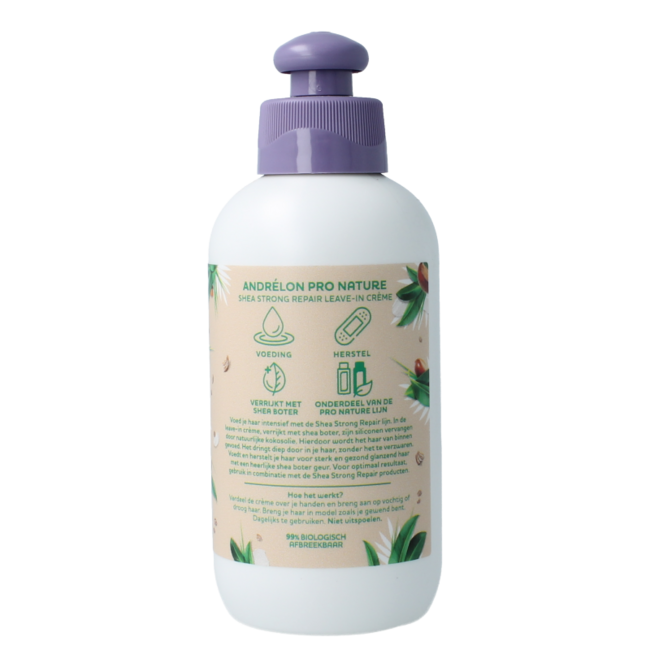 Andrelon Leave-in cream shea strong repair 200 Millilitres