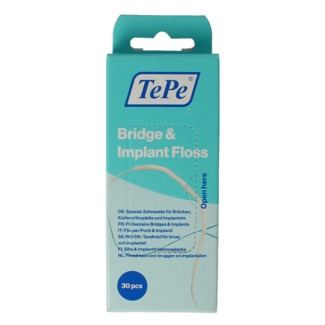 TePe Hilo dental para puentes e implantes 30 unidades