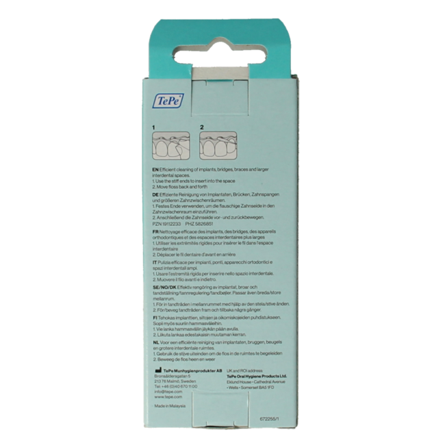Hilo dental para puentes e implantes 30 unidades