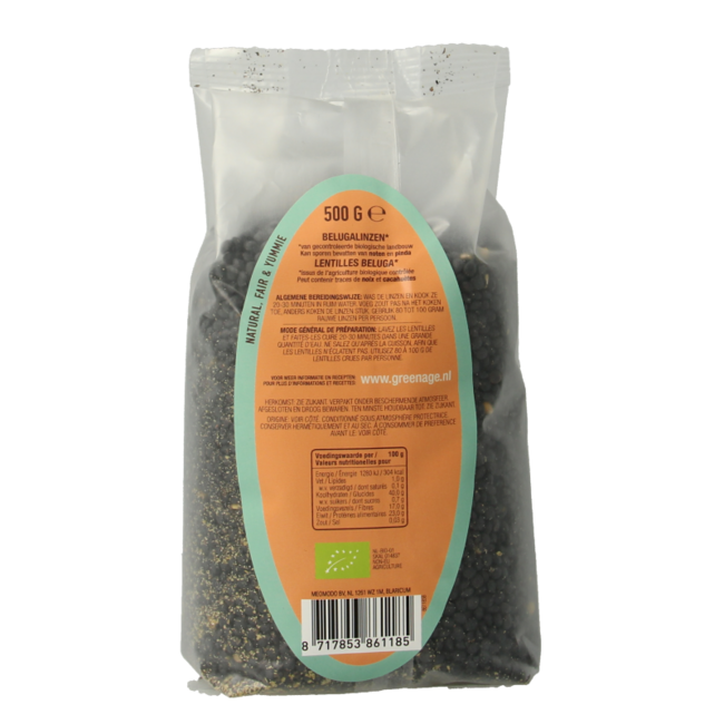 Lentilles Beluga bio 500 g