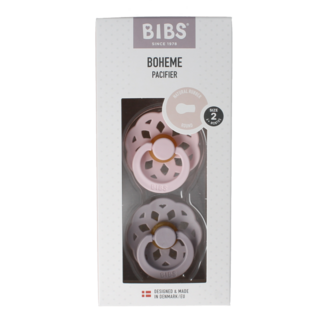 Bibs Smoczek uspokajający rozmiar 2, kolor blossom lila, 2 sztuki