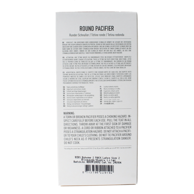 Sucette taille 2 blossom lilas lot de 2