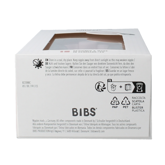 Smoczek uspokajający rozmiar 2, kolor blossom lila, 2 sztuki