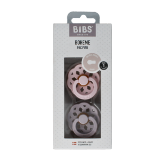 Bibs Schnuller Größe 1 Blossom Lila, 2 Stück
