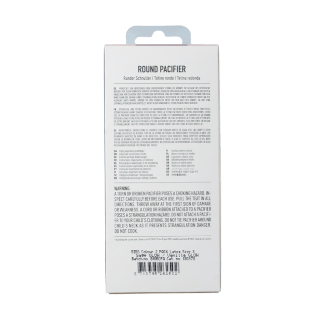 Sucette taille 3 sage vanilla night lot de 2