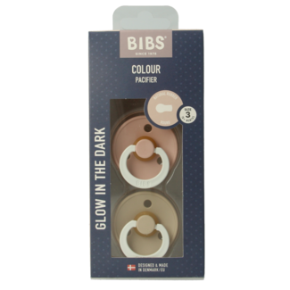 Bibs Dummy size 3 blush vanilla night 2 pieces