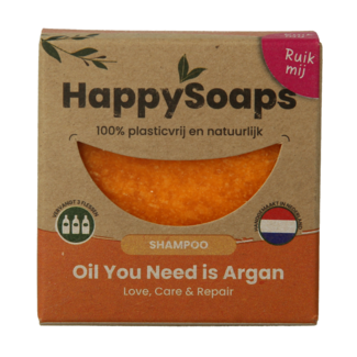 Happysoaps Happysoaps Shampoo solido all'olio di argan 1 Pezzo