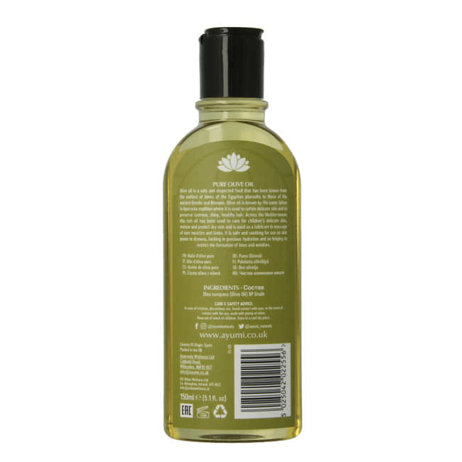 Ayumi Aceite de oliva puro prensado en frío 150 mililitros