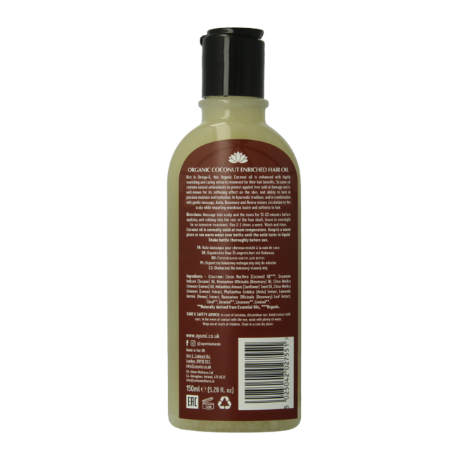 Huile capillaire Ayumi enrichie à la noix de coco 150 ml
