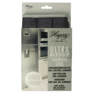 Hagerty Hagerty Microfiber gloves stainless steel 1 Stuks