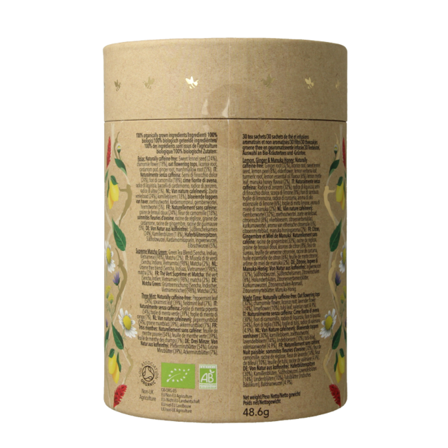 Kräuter- & Grüntee-Kollektion Bio, 30 Stück