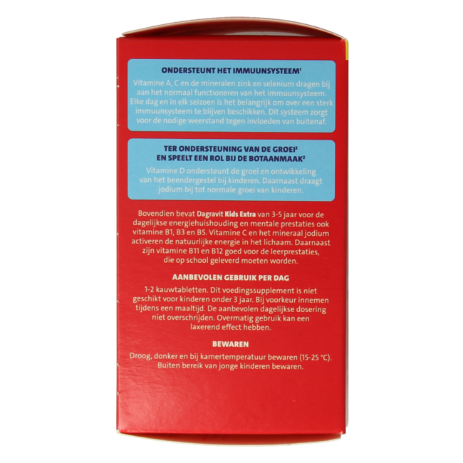 Kids extra 3 - 5 años 60 comprimidos masticables