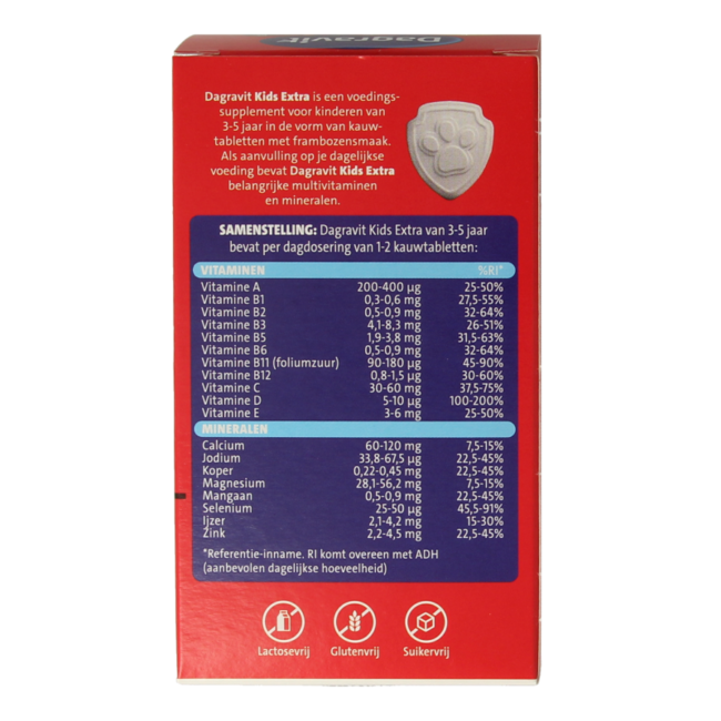 Kids extra 3 - 5 years 60 Chewable Tablets