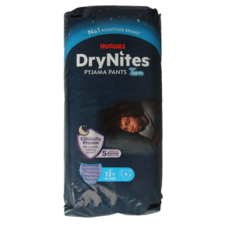 Huggies Drynites ragazzo adolescente 13+ kg, 9 Pezzi