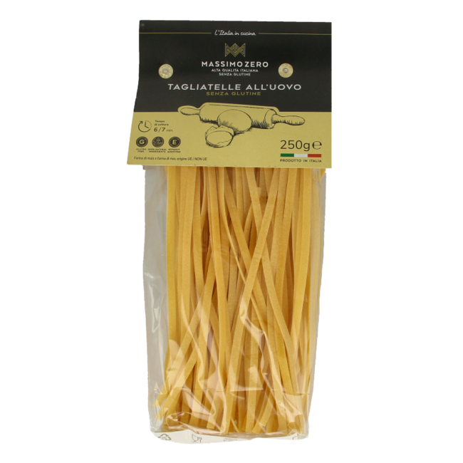 Massimo Zero Tagliatelle pasta al huevo sin gluten 250 gramos
