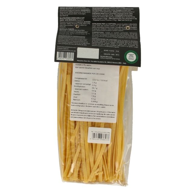 Massimo Zero Tagliatelle egg pasta gluten-free 250 Gram