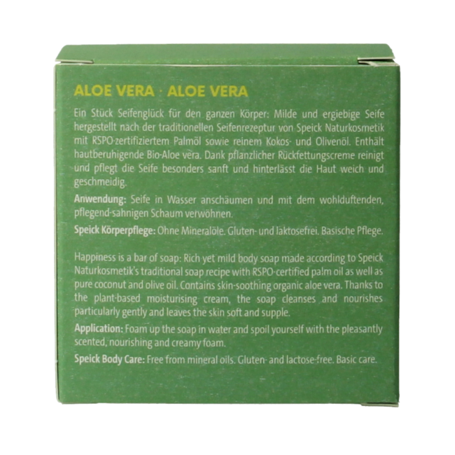 Speick Aloe vera soap in box 100 Gram