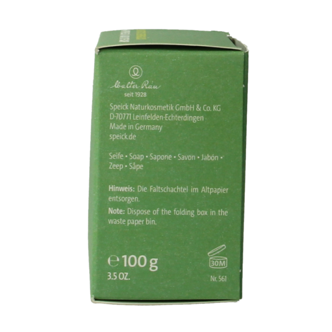 Speick Aloe vera soap in box 100 Gram