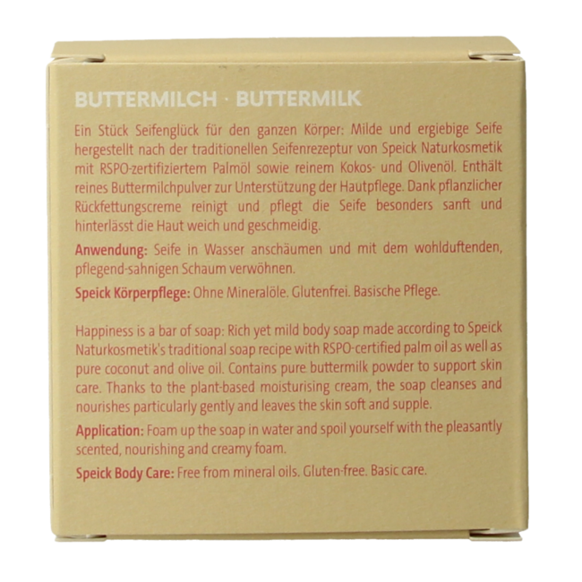 Speick Buttermilk soap in box 100 Gram
