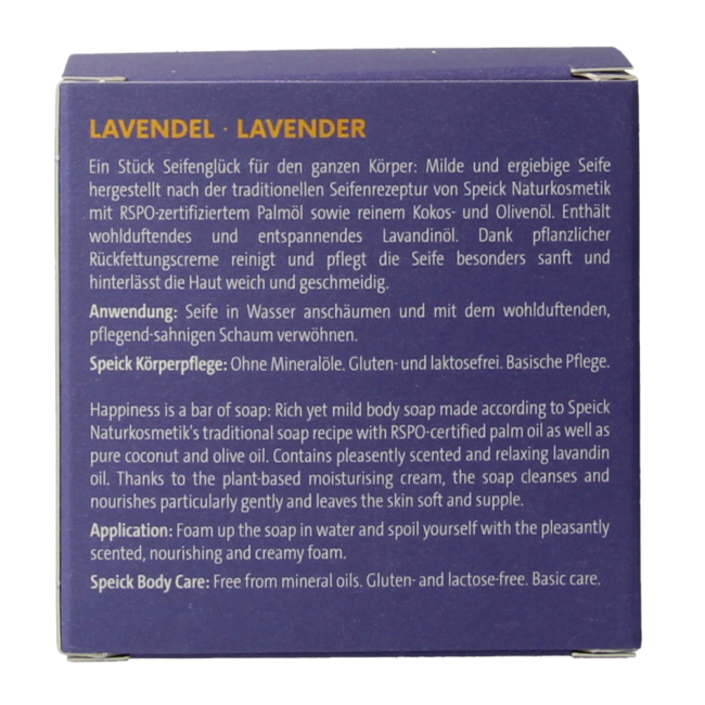Speick Lavender soap in box 100 Gram