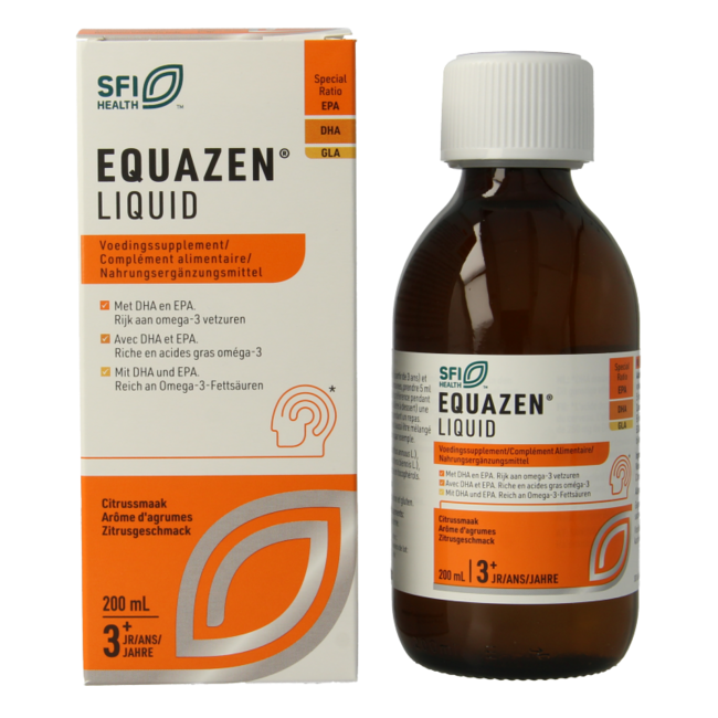 Equazen liquid citrus omega 3- & 6-vetzuren 200 Milliliter