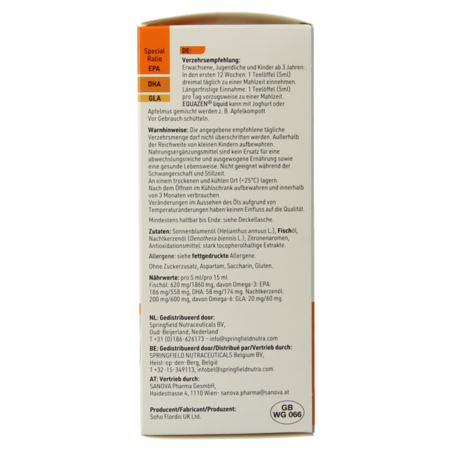 Equazen Liquid Zitrone Omega-3- & 6-Fettsäuren 200 Milliliter