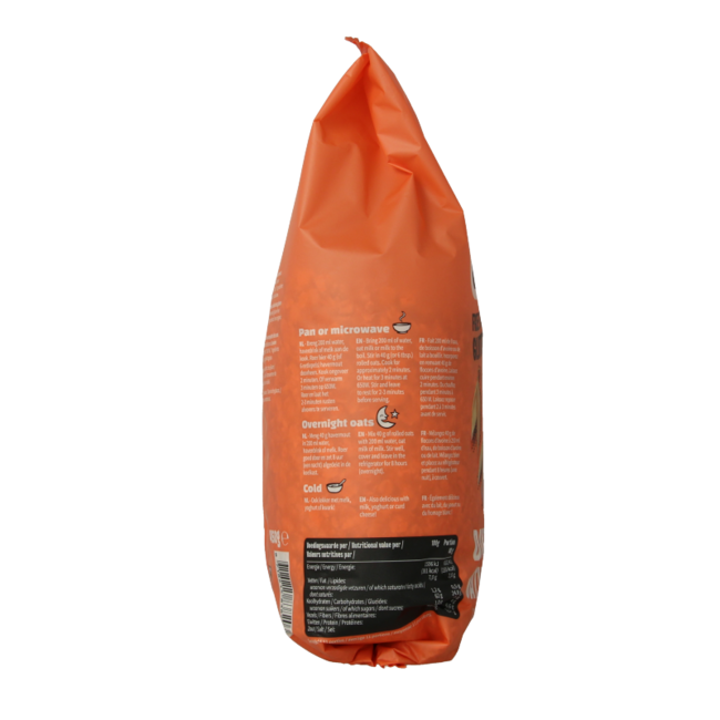 Flocons d'avoine sans gluten bio sachet 450 g