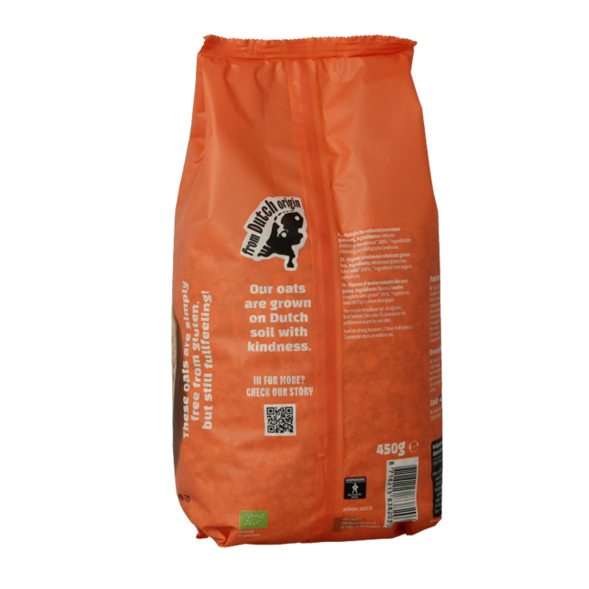 Havermout glutenvrij zak bio 450 Gram
