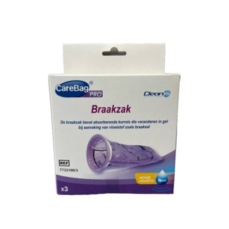 CareBag CareBag Braakzak pro 500ml 3 Stuks