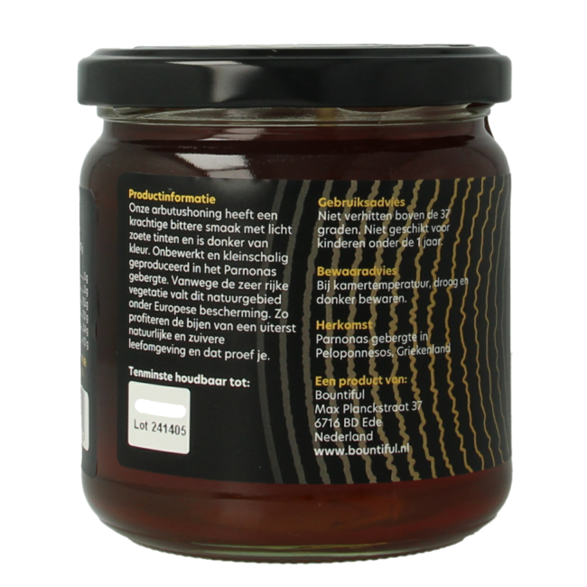 Bountiful Select Griechischer roher Erdbeerbaumhonig 500 Gramm