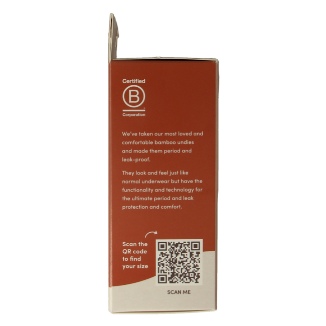 Boody Menstruationsunterwäsche Bikini-Slip Schwarz leicht/normal XS 1 Stück