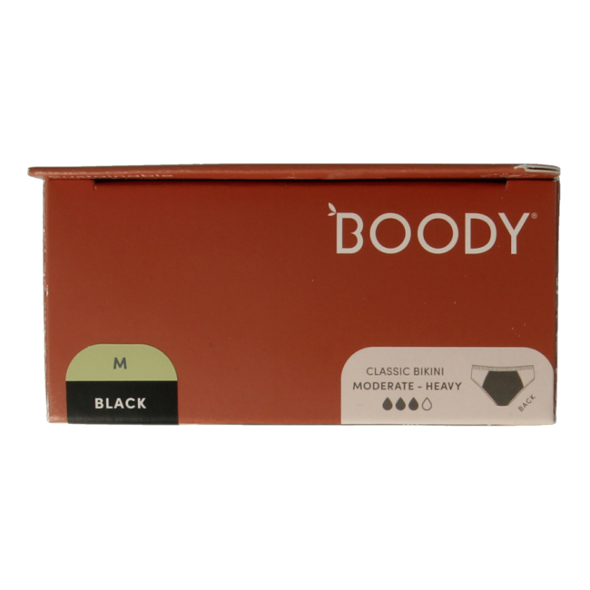 Boody Braguita menstrual bikini negro normal/abundante M 1 unidad