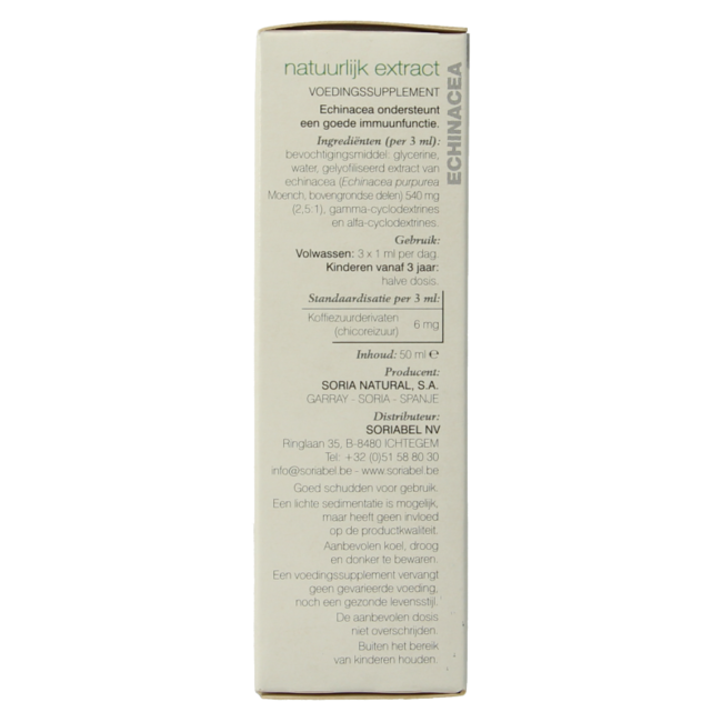 Soria Natural Echinacea purpurea XXI 50 Millilitres