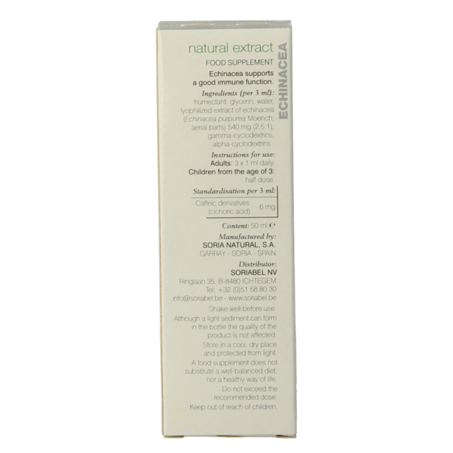Soria Natural Echinacea purpurea XXI 50 Millilitres