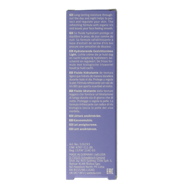 Crème de jour hydratante à l'Iris light 30 ml