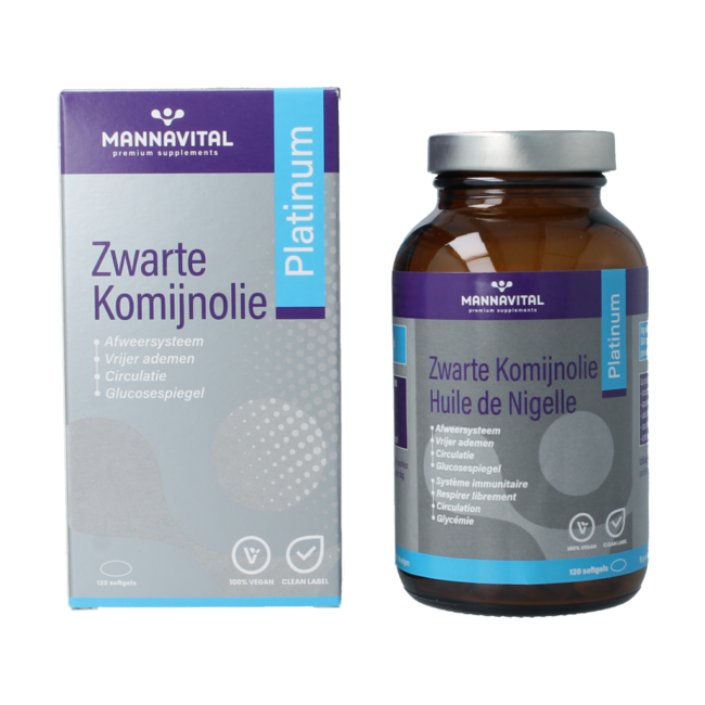 Black Cumin Oil Platinum 120 Softgels