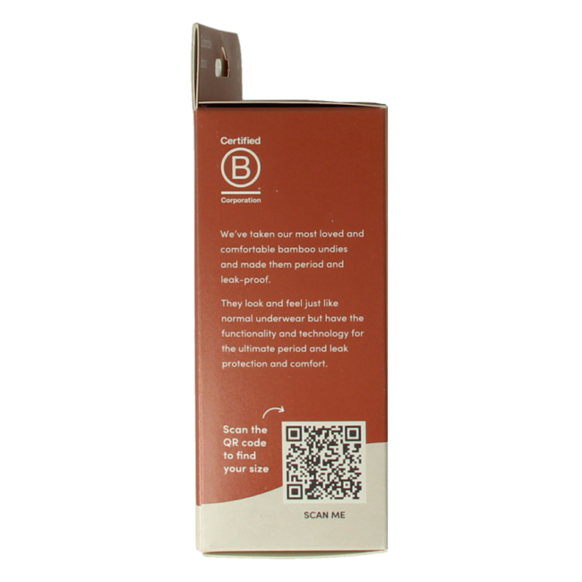 Boody Bragas Menstruales Bikini negro flujo ligero/normal Talla S 1 unidad