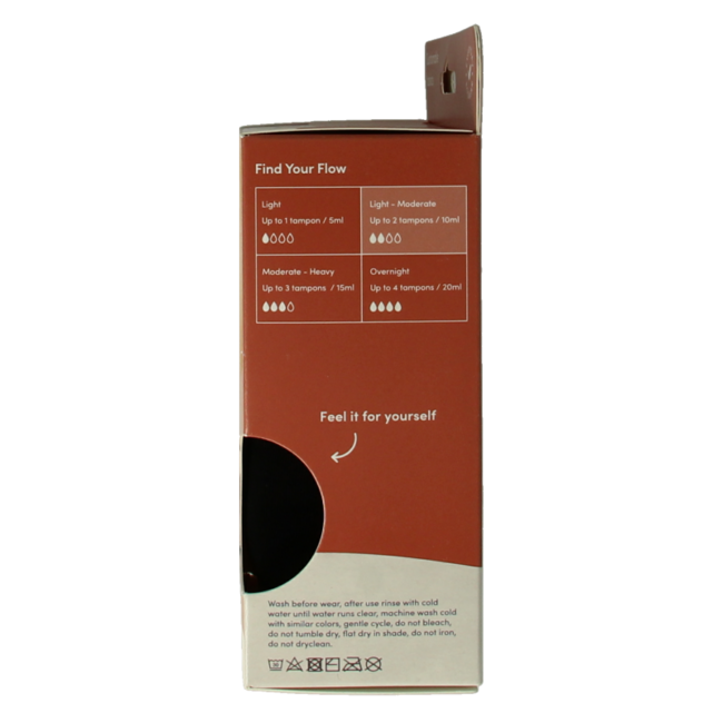 Boody Menstruationsunterwäsche Bikini-Slip Schwarz leicht/normal S 1 Stück