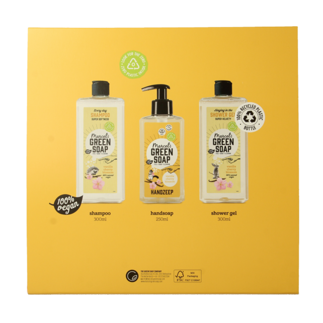 Marcel's Green Soap Gift Set Vanilla & Cherry Blossom 1 Set