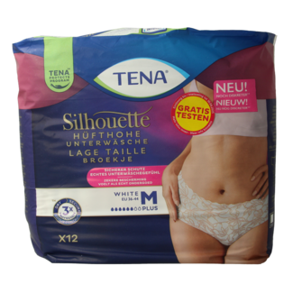 Tena Tena Silhouette plus low waist wit M 12 Stuks