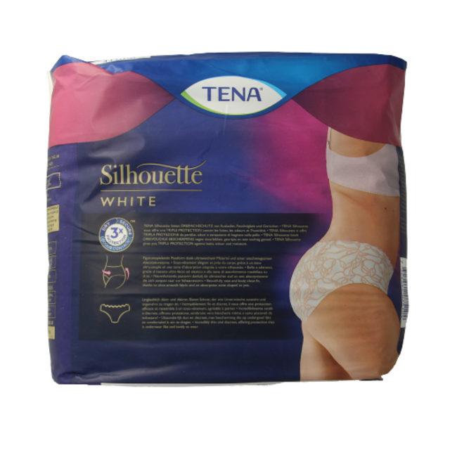 Tena Silhouette Plus Low Waist Weiß M 12 Stück