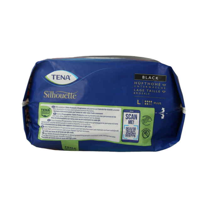 Silhouette plus low waist zwart L 10 Stuks