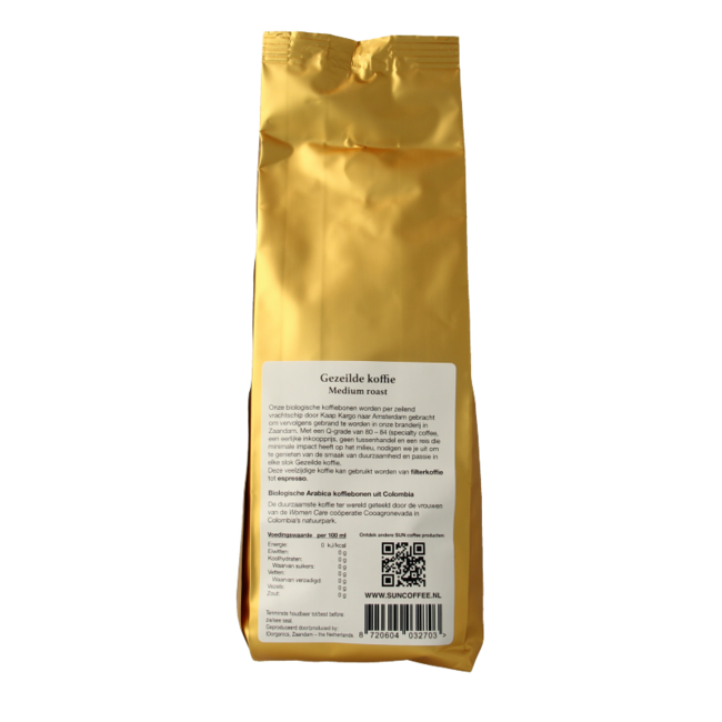 Gesegelte Kaffeebohnen Medium Roast Bio 250 Gramm