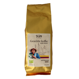 SUN Coffee SUN Coffee Granos de café transportados a vela tueste oscuro bio 250 gramos