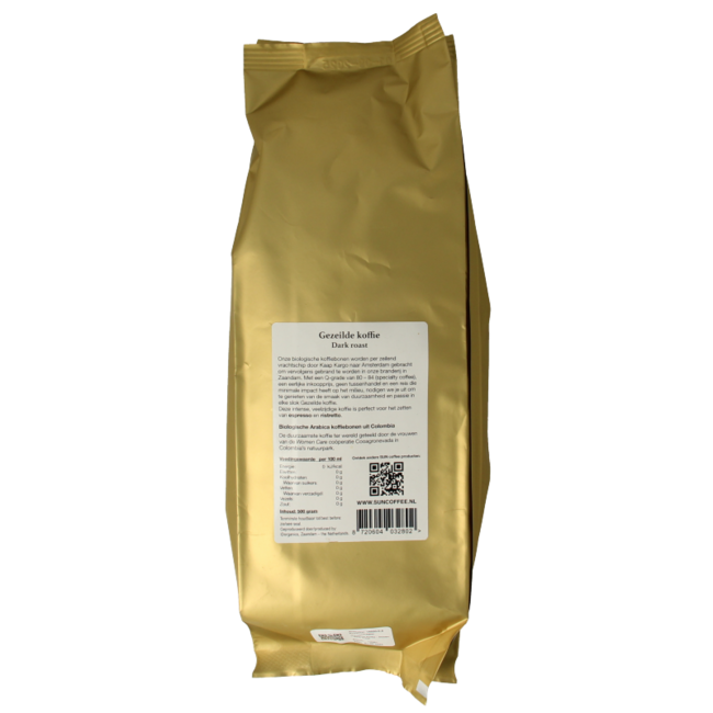SUN Coffee Sailed Coffee Beans Dark Roast Organic 500g